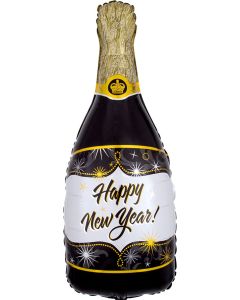 LRG SHP CHAMPAGNE BOTTLE HAPPY NEW YEAR 36" (D) sale