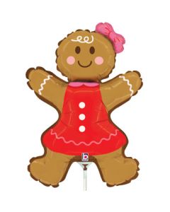 MIN SHIP GINGERBREAD WOMAN AIR FILL ONLY
