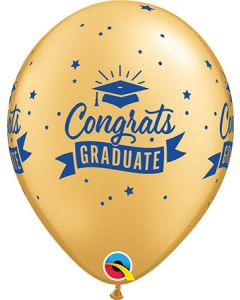 11C CONGRATS GRADUATE GOLD W BLUE INK (BAG 50)(D) sale