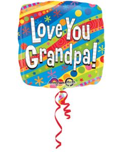 18SQ COLORFUL LOVE YOU GRANDPA (D) sale