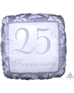 18SQ HAPPY 25TH ANNIVERSARY ELEGANT SCROLL (D) sale