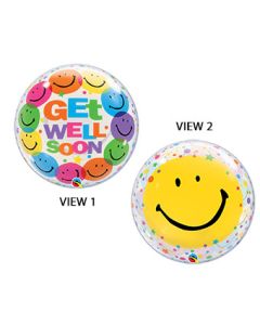 BUBBLE 22C GET WELL SOON SMILE FACES (PKG)(D) sale