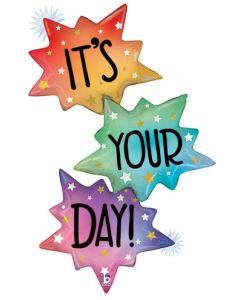 LRG SHP OPAL IT'S YOUR DAY BURST 51" (PKG)