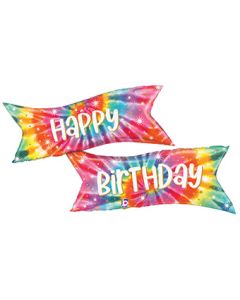 LRG SHP HB TIE-DYE BANNER 49" (PKG)