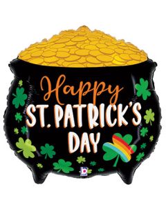 LRG SHP HAPPY ST PATRICK'S DAY LUCKY POT 30" (D) sale