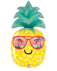 LRG SHP SUMMER PINEAPPLE SUNGLASSES SMILE 37" (PKG)