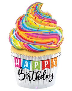 LRG SHP HB CUPCAKE SPECIAL DELIVERY 60" (PKG)