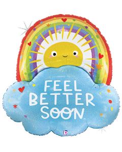 LRG SHP FEEL BETTER SOON (HOLO) 35" (PKG)
