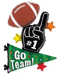 LRG SHP TAILGATE TRIO GO TEAM #1 FINGER 35" (PKG)
