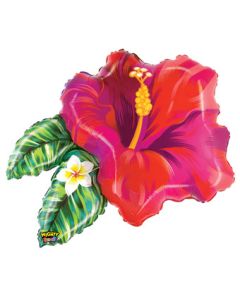 LRG SHP MIGHTY BRIGHT TROPICAL FLOWER RED 30" (PKG)