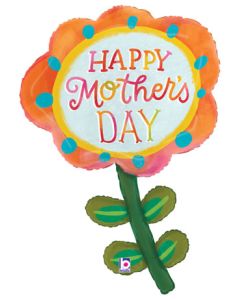 LRG SHP HAPPY MOTHER'S DAY SPRING FLOWER 31" (PKG)(D)