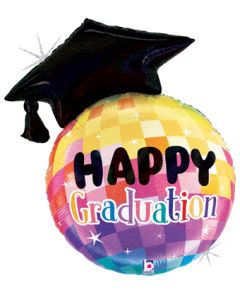 LRG SHP GRADUATION DISCO BALL 26" (PKG)(D)