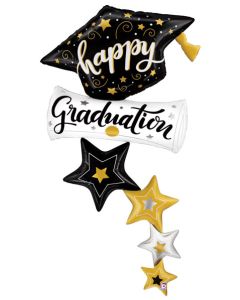 LRG SHP GRAD STAR SPECIAL DELIVERY 66" (PKG)