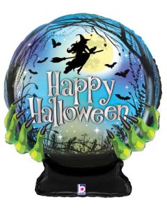 LRG SHP HALLOWEEN SPOOKY CRYSTAL BALL 27" (PKG)