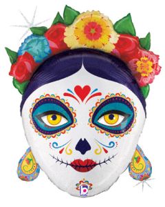 LRG SHP FLORAL LA CATRINA 27" (HOLO)(PKG)