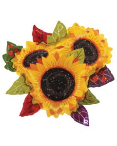 LRG SHP SUNFLOWER BOUQUET 33" (PKG)