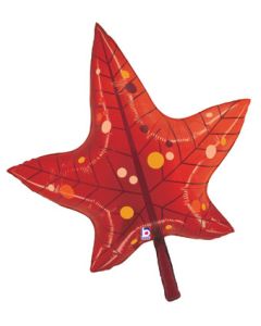LRG SHP FALL RED LEAF 30" (PKG)