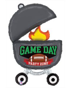 LRG SHP GAME DAY GRILL FOOTBALL 34" (PKG)