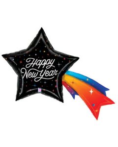 LRG SHP HAPPY NEW YEAR SHOOTING STAR 44" (PKG)