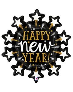 LRG SHP NEW YEAR STARBURST 30" (PKG)