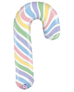 LRG SHP MACARON CANDY CANE 35" (PKG)