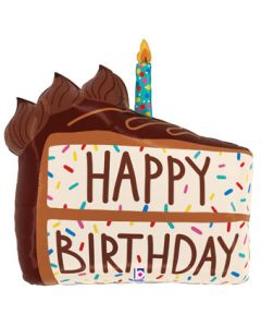 LRG SHP HB CHOCOLATE CAKE SLICE 28" (PKG)