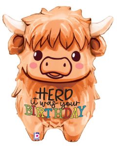 LRG SHP HB HIGHLAND COW 27" (PKG)