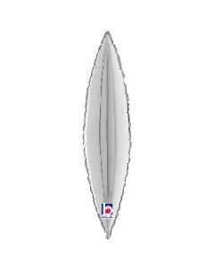 MIN SHP TAPERED LEAF SILVER 17" AIR FILL (SOLD IN 10'S)
