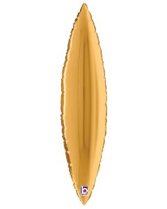 LRG SHP TAPERED LEAF GOLD 34" (PKG)