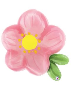 LRG SHP PINK WATERCOLOR FLOWER 30" (PKG)