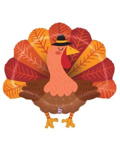 LRG SHP THANKSGIVING DELIGHTFUL TURKEY 28" (PKG)