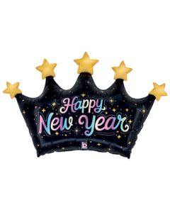 LRG SHP NEW YEAR DREAMY CROWN 32"