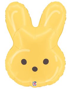 LRG SHP SWEET BUNNY YELLOW 26" (PKG)