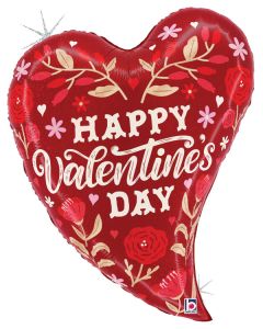 LRG SHP HVD VALENTINE FOLK ART HEART 27" (PKG)