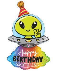 LRG SHP HB PARTY ALIEN 33" (PKG)