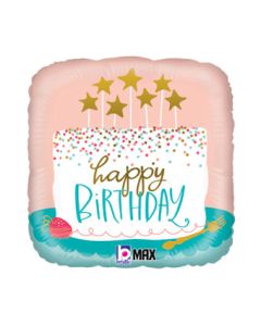 18SQ HB CONFETTI CAKE (HOLO)(PKG)