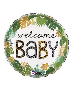 18C BABY JUNGLE WELCOME BABY (PKG)