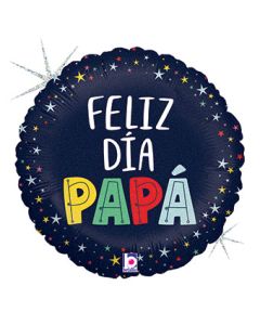 18C ESTRELLAS COLORES FELIZ DIA PAPA (HOLO)