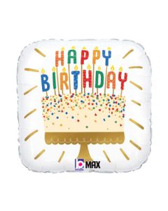 18SQ HB CAKE CANDLES (PKG)