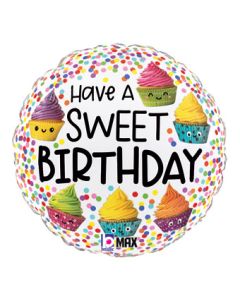 18C HB HAVE A SWEET BIRTHDAY CUPCAKES (PKG)