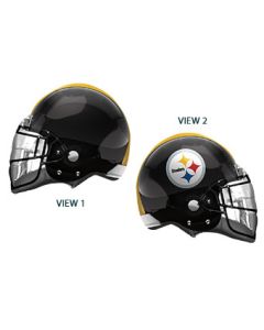 FOOTBALL LRG SHP PITTSBURGH STEELERS HELMET 21" (PKG)
