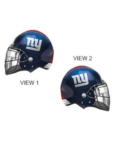 FOOTBALL LRG SHP NEW YORK GIANTS HELMET 21" (PKG)