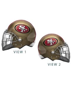 FOOTBALL LRG SHP SAN FRANCISCO 49ERS HELMET 21" (PKG)