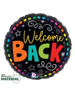 18C COLORFUL WELCOME BACK CHALKBOARD (PKG)
