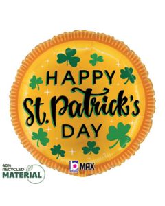 18C HAPPY ST. PATRICK'S DAY GOLD COIN (D)