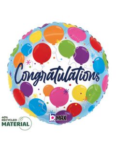18C CONGRATULATIONS BALLOONS (PKG)