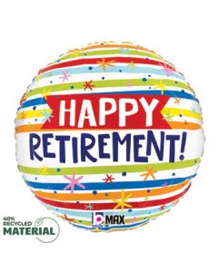 18C HAPPY RETIREMENT STRIPES (PKG)