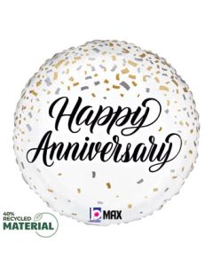 18C ANNIVERSARY METALLIC CONFETTI
