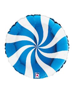 18C CANDY SWIRLY WHITE & BLUE (PKG)