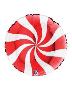 18C CANDY SWIRLY WHITE & RED (PKG)
